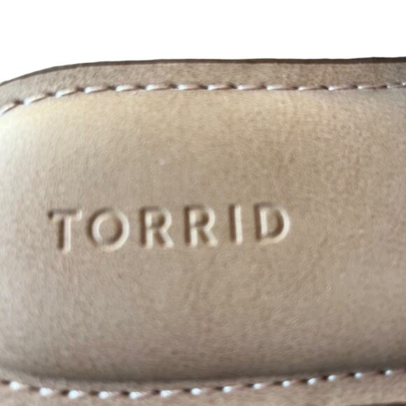 Torrid Sandals Size 8 1/2 Wide Black Braided Flat Thong Plus Size Plus - Picture 5 of 8